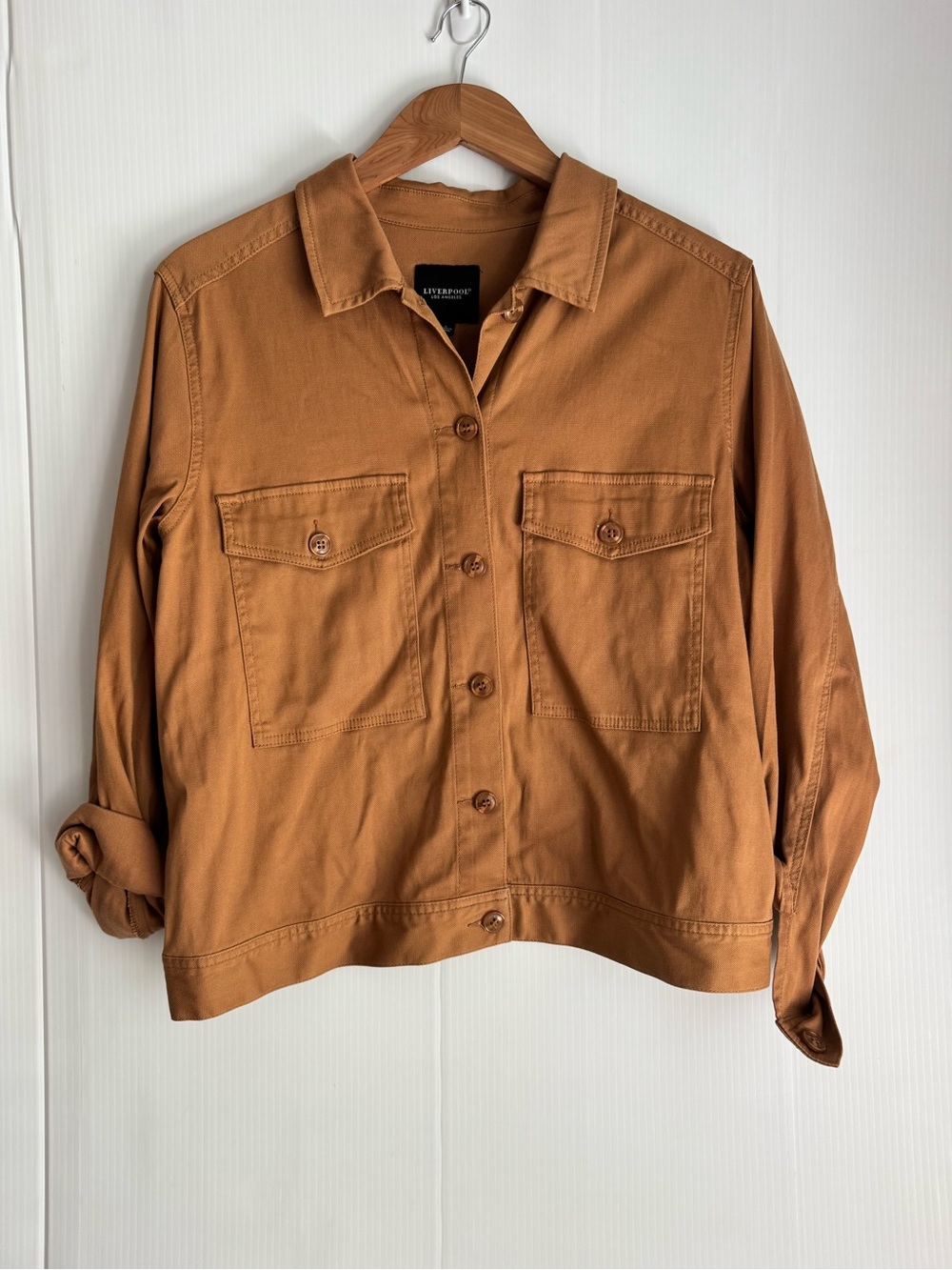 Liverpool Utility Jean Jacket - Camel